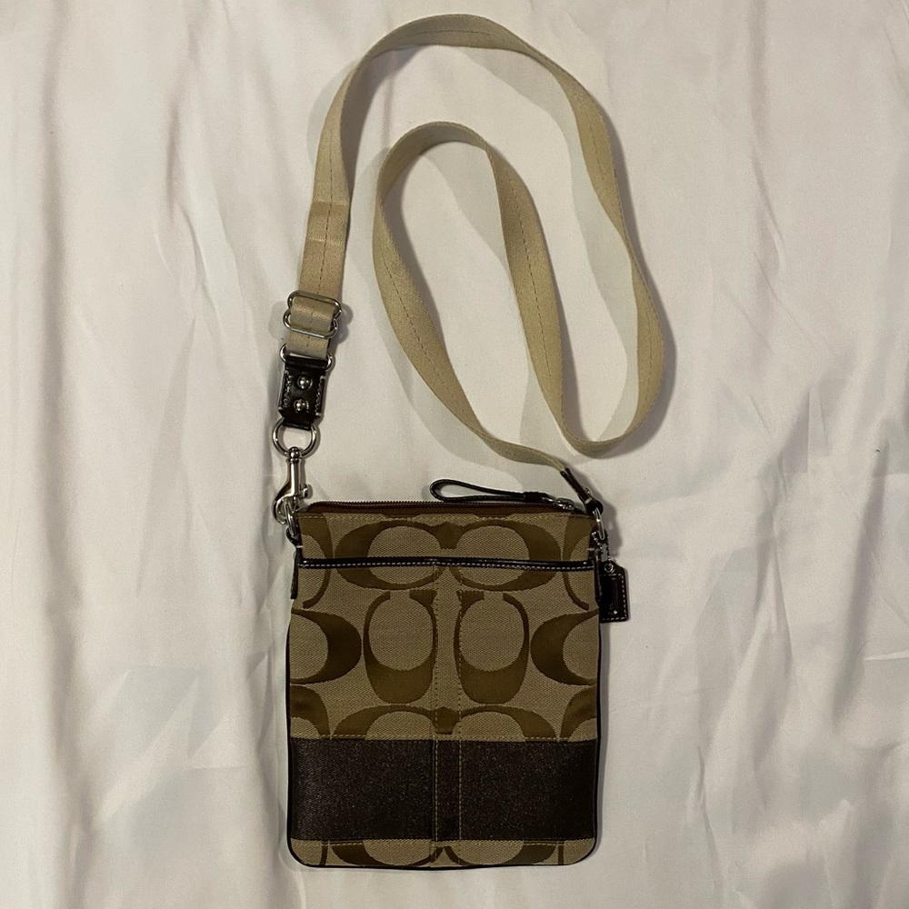 Coach Signature Crossbody Bag w/ Adjustable Strap